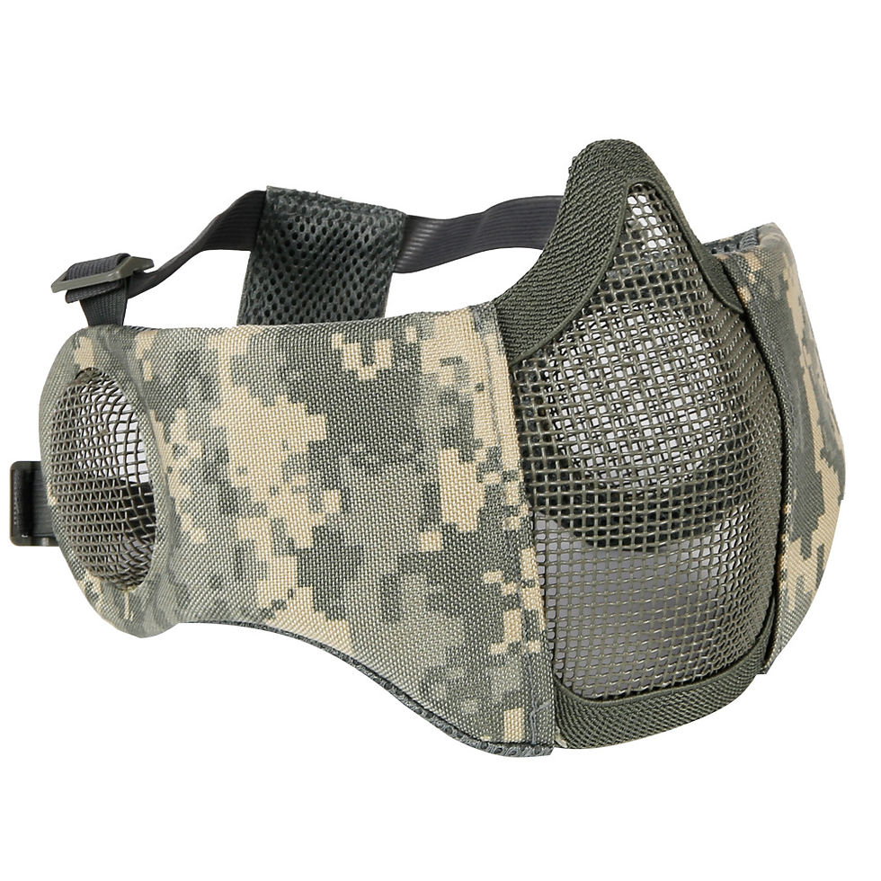 Miniatura: Half face steel mesh protective mask War Game Equipment WBB CS Protective Mask