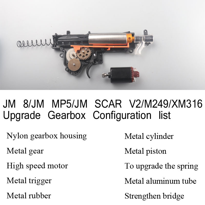 Miniature : Gel Blaster Toy Gun Customized Modified Gearbox Enhanced Gearbox Enhanced Fps