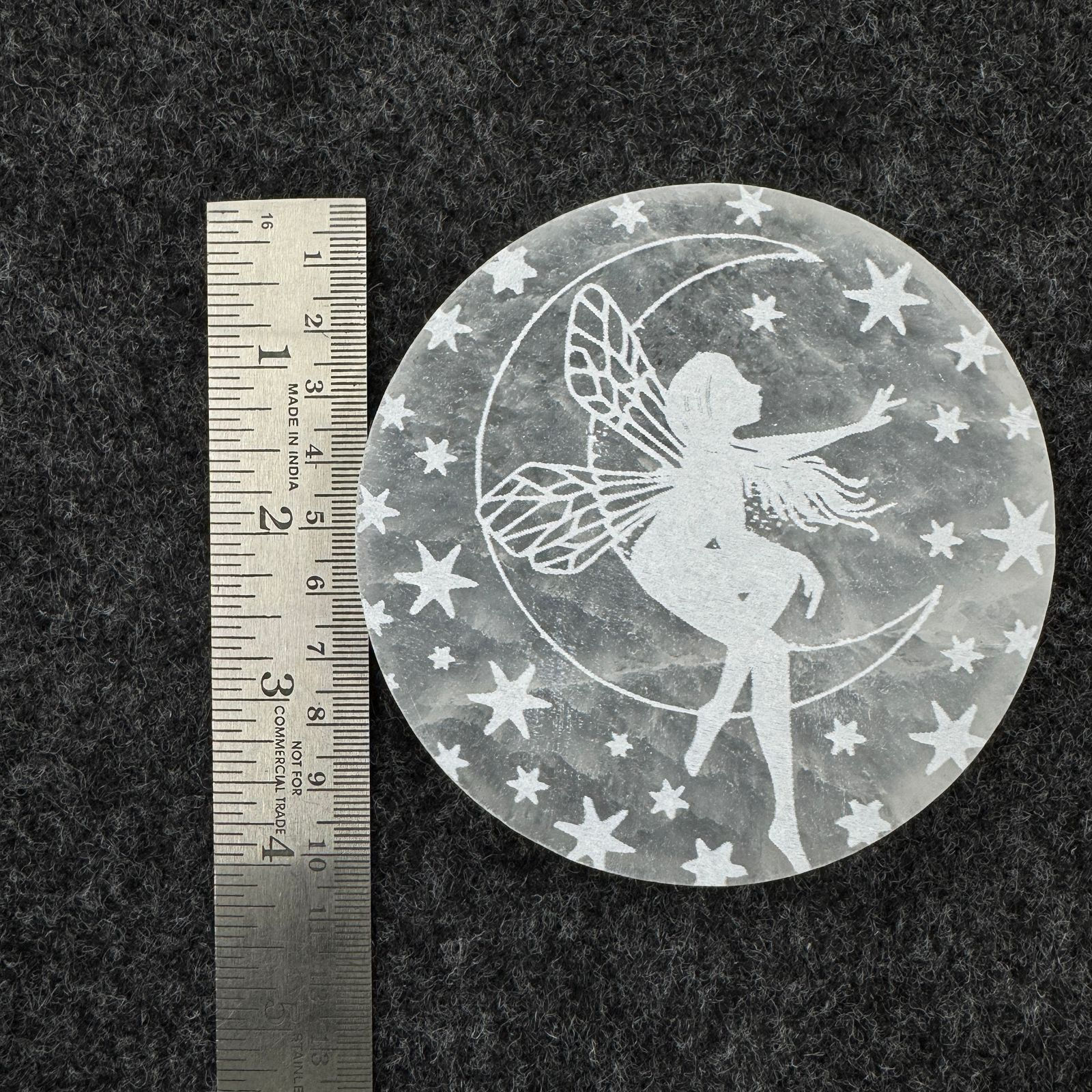 Selenite Disc (Round) - Fairy