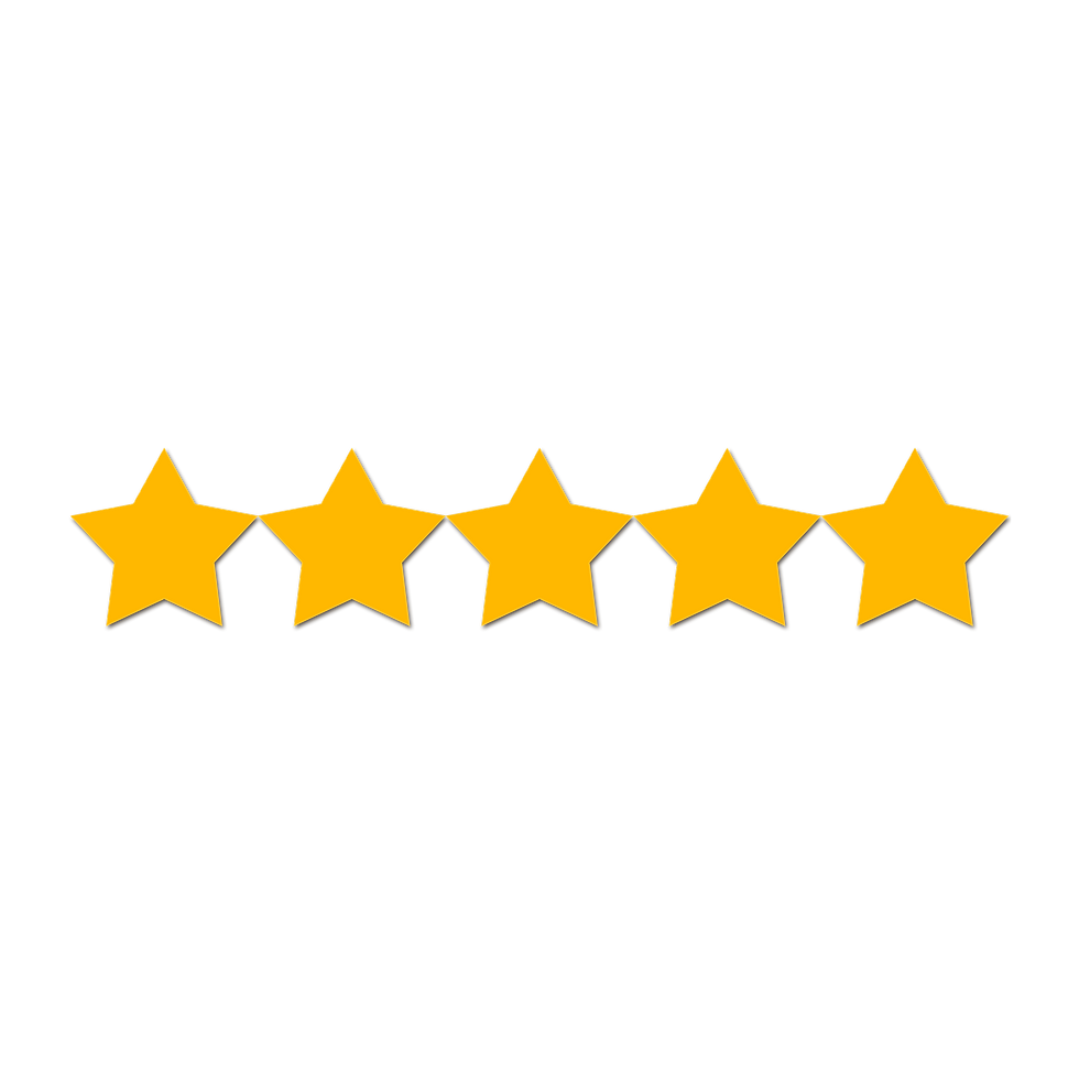 [CITYPNG.COM]Yellow Five Stars Review Rating HD Transparent PNG - 4000x4000.png
