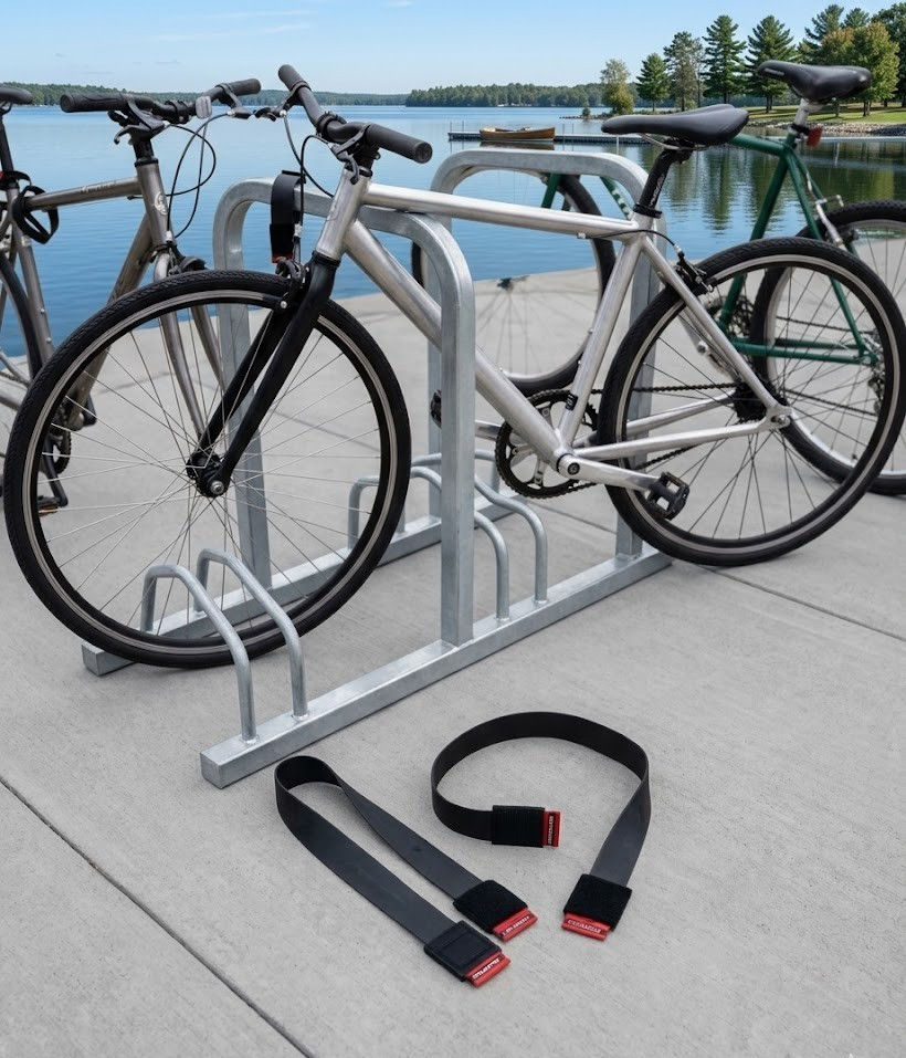 TrailTack 360°™ Bicycle Rubber Grip Straps - Securing Gear & Essentials