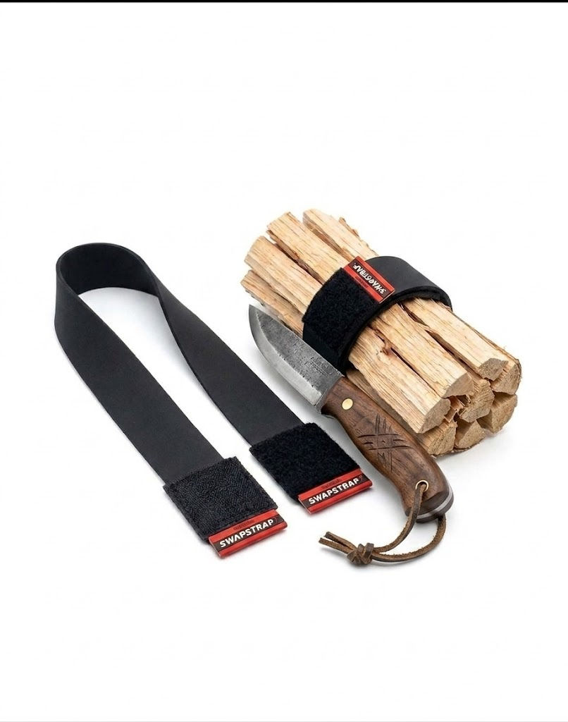 Bushcraft & Survival Heavy Duty Rubber Grip Straps, 7 Piece