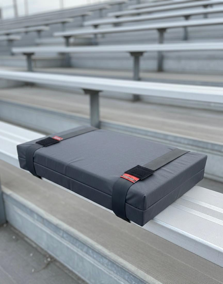 Non-Slip Stadium Seat Straps, Rubber Grip Cushion Fasteners, 2-Pack