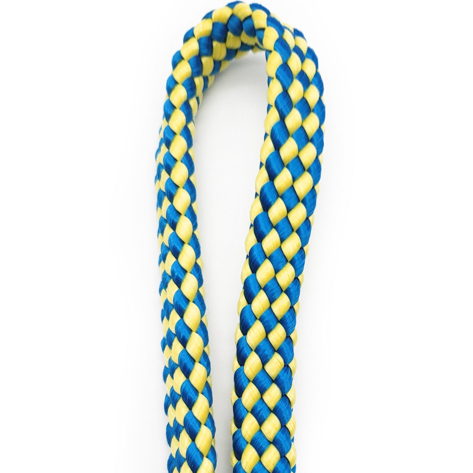 Metallic Royal Blau & Gelb - Karabiner-HB aus flachem 12mm PPM-Tau