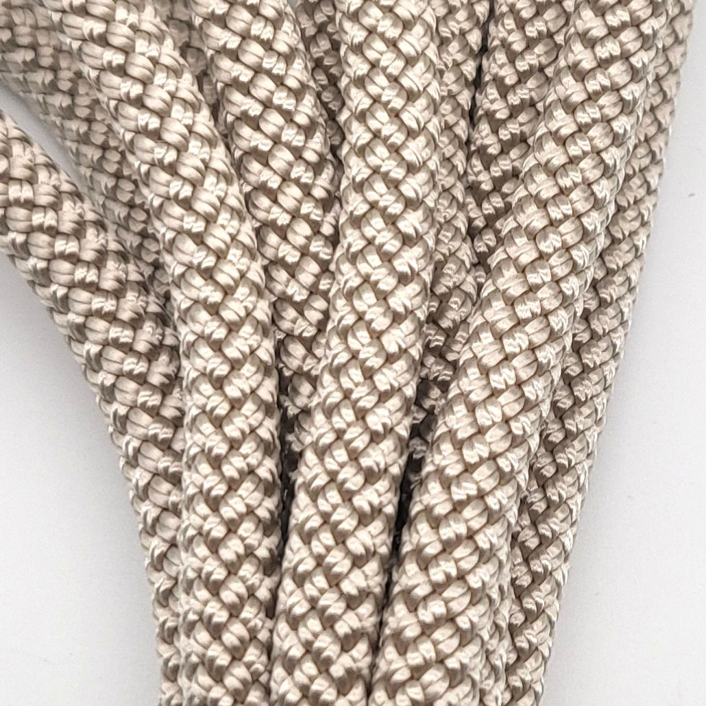 Café Latte - Zugstopp-Halsband aus 2x6mm PPM