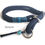Miniaturbild: Deep Sea Blue - Zugstop-Halsband aus 2x10mm Premiumtau