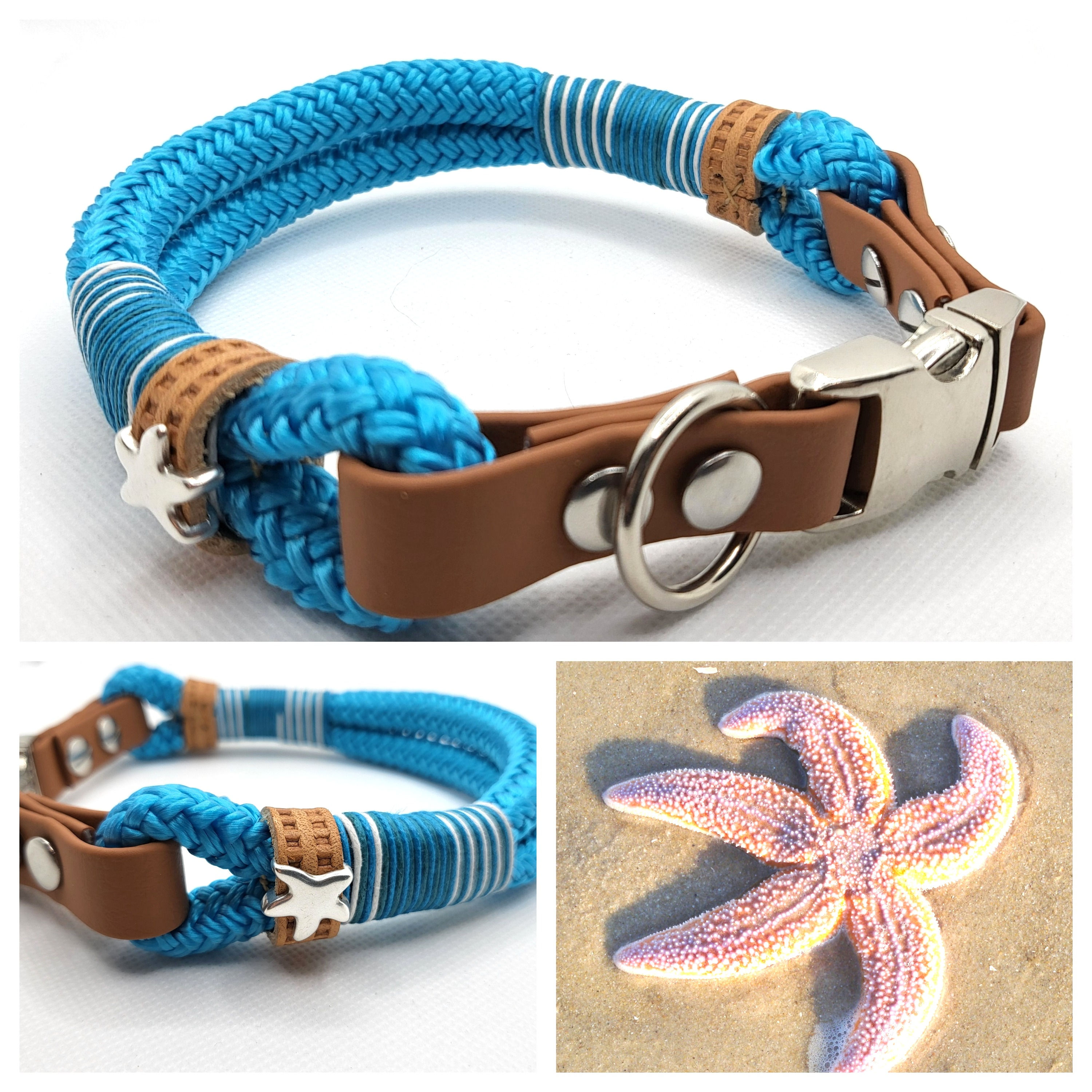 Klickhalsband "Seestern" aus 2x10/12mm PPM