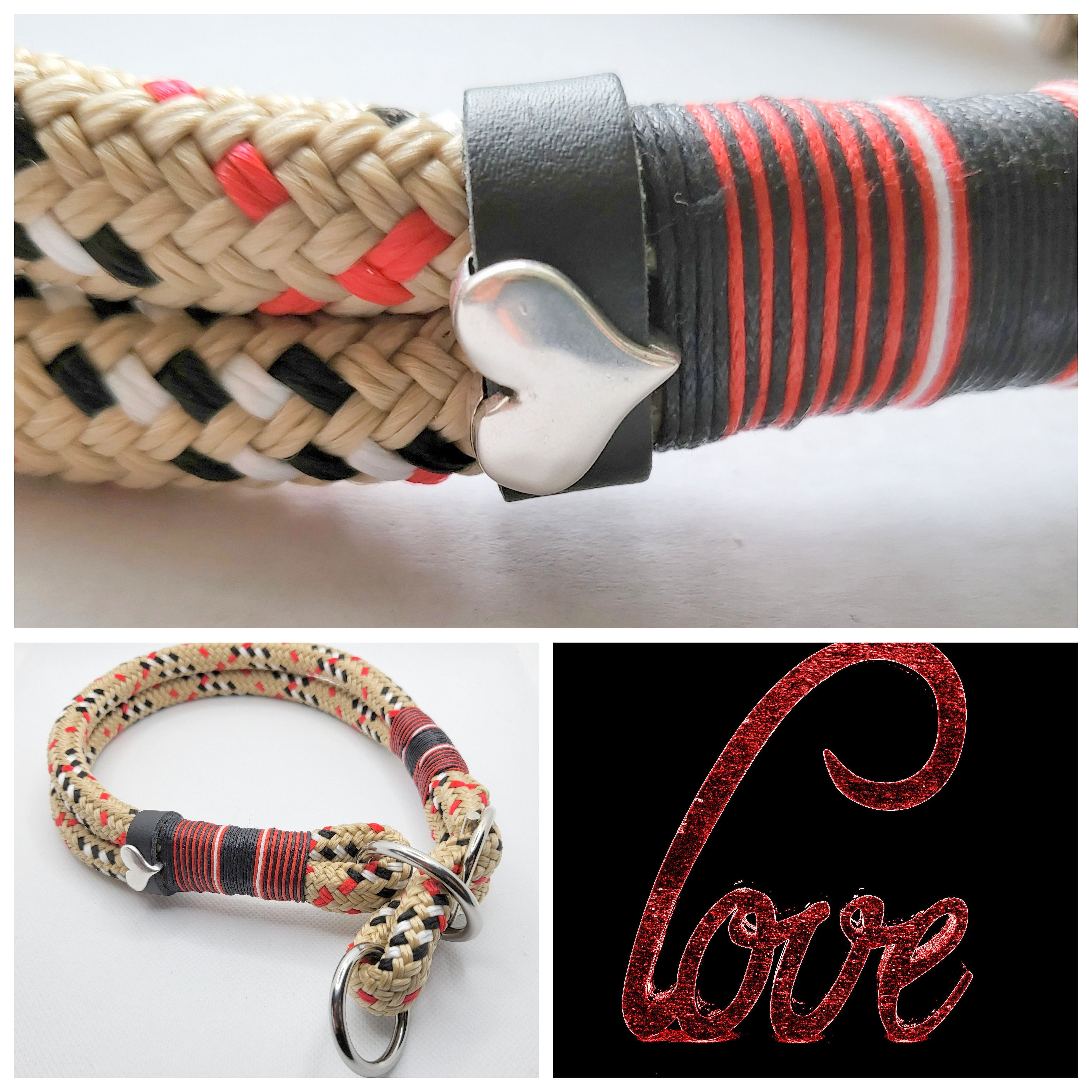 Zugstop-Halsband "Falka" aus 2x12mm PPM