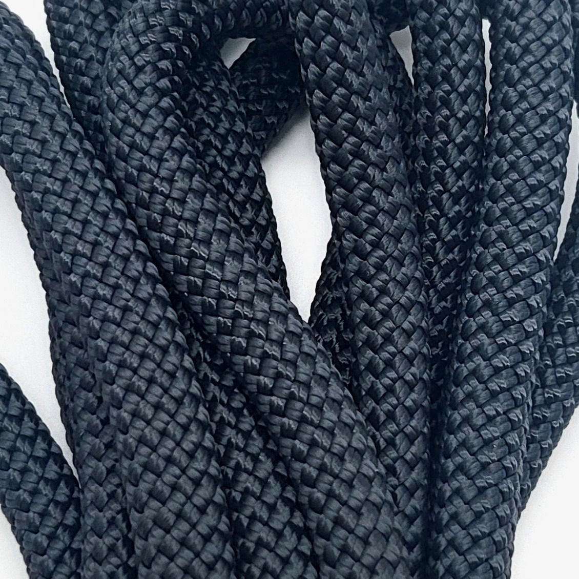 Anthrazit - Zugstopp-Halsband aus 2x8mm Premiumtau