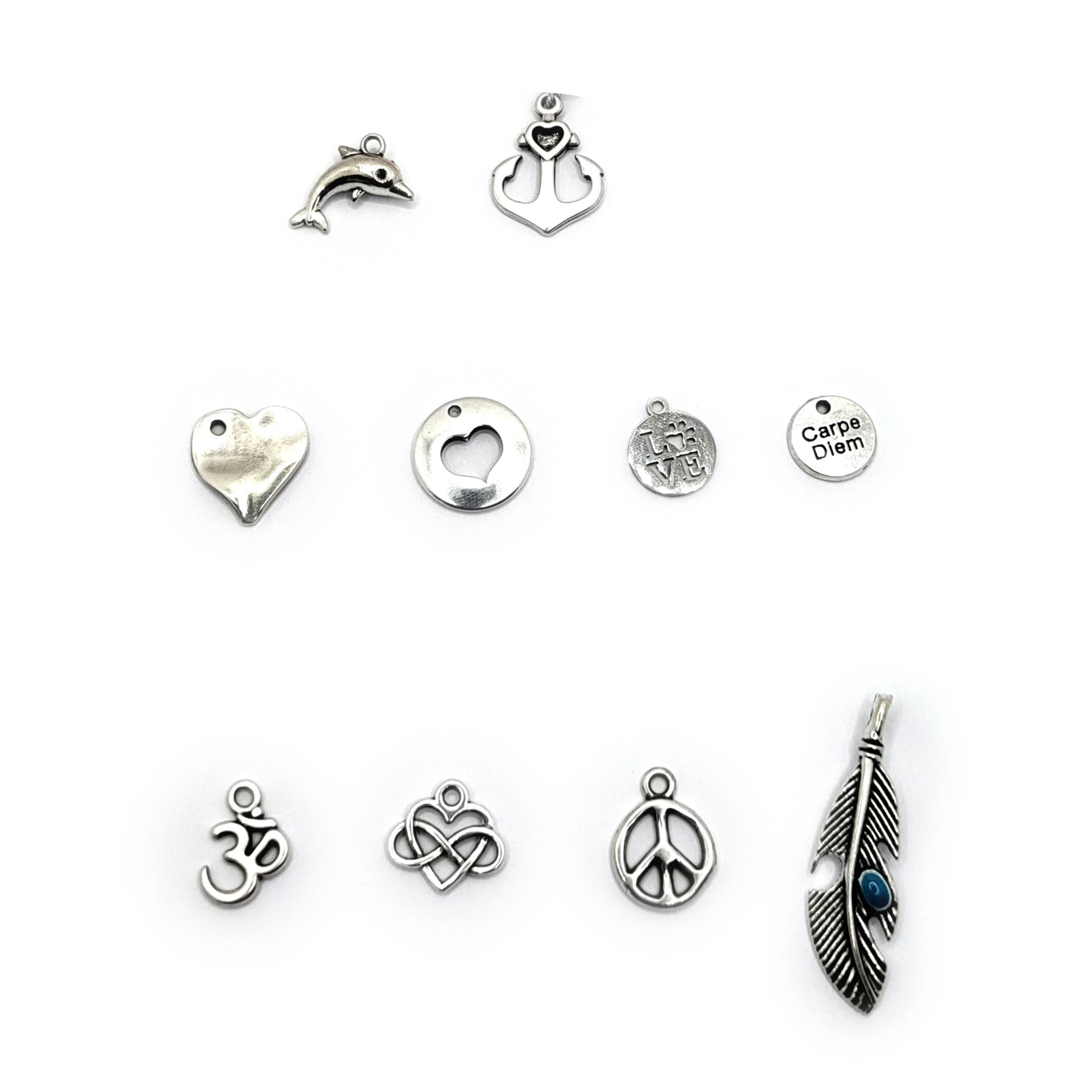 Einfache Anhängsel silberfarben