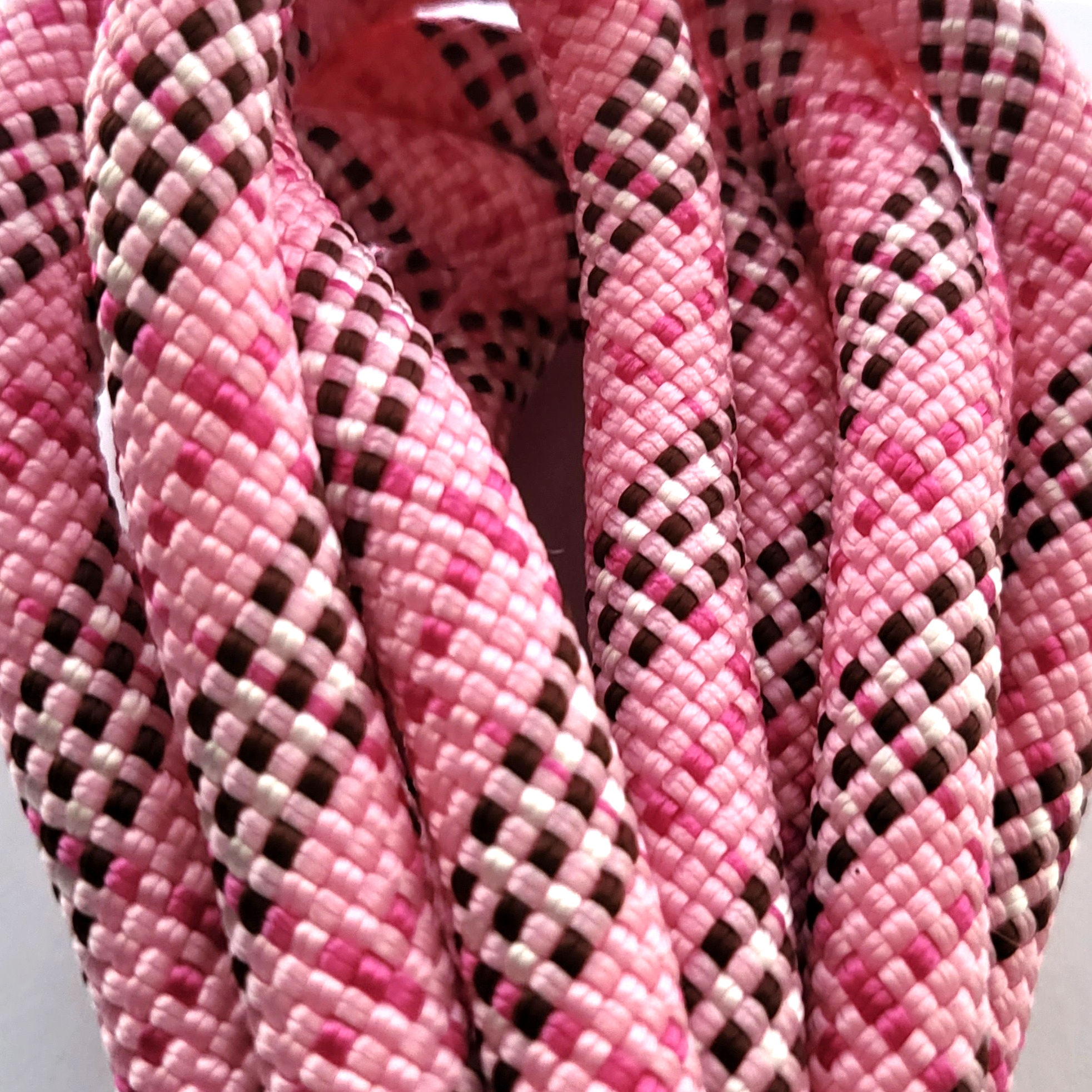Tartan Rosa - Verstellbares Halsband aus 2x10mm-Premiumtau