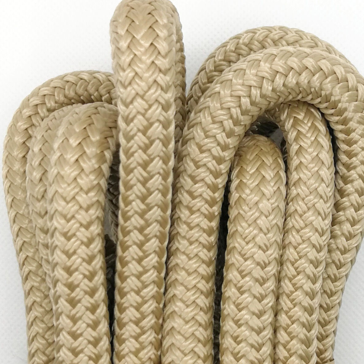 Beige - Klick-Halsband aus 2x12mm PPM-Tau