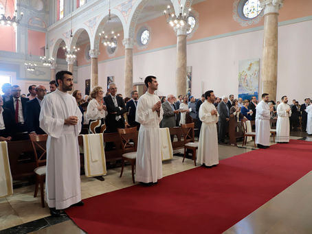 Tres seminaristas del Patriarca reciben la ordenación como diáconos