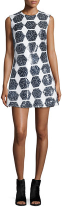 Alexander McQueen Geo-Sequined Party Dress