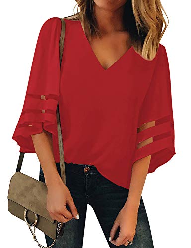 Mesh Panel Blouse