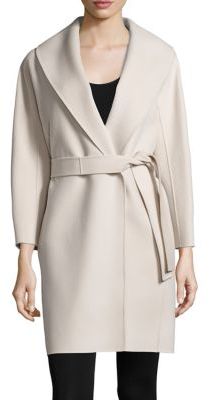 Max Mara Messi Double-Face Virgin Wool Wrap Coat