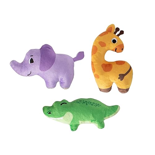 Fringe Studio Plush Dog Toy Set, Wild Times, Small 3 Piece Set