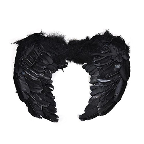 PGXT Halloween Party Costumes Feather Angel Wing (Black / 6045cm)