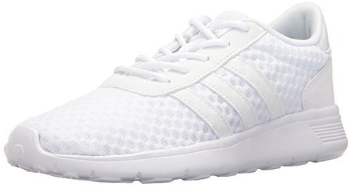 Performance Lite Racer Running Shoe, White/White/Matte Silver, 9 M US