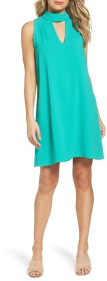 Women's Charles Henry Mock Neck Shift Dress