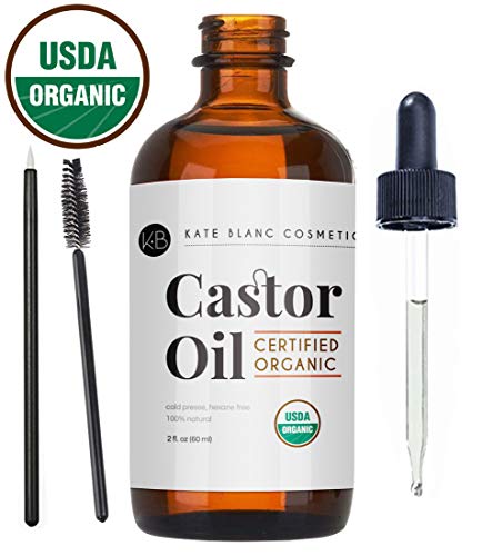 Castor Oil USDA Certified Organic, 100% Pure, Cold Pressed Castor Oil