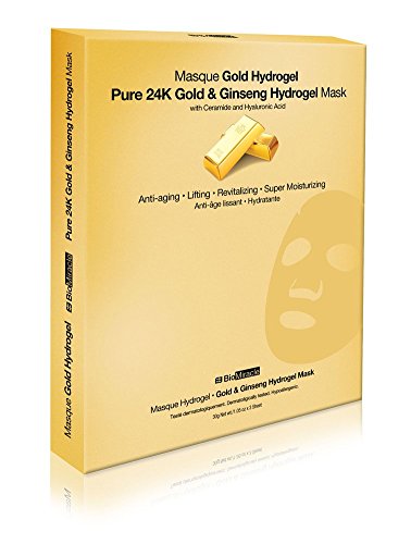 BioMiracle Pure 24K Gold & Ginseng Hydrogel Mask (Pack of 3)