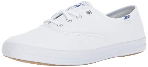 Keds Women's Champion Original Canvas Lace-Up Sneaker, White, 9 W US