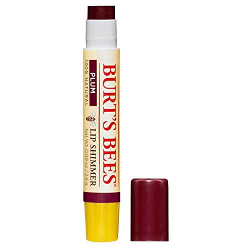 Burt's Bees 100% Natural Moisturizing Lip Shimmer, Plum - 1 Tube