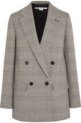 Stella McCartney - Milly Prince Of Wales Checked Wool-blend Blazer - Gray