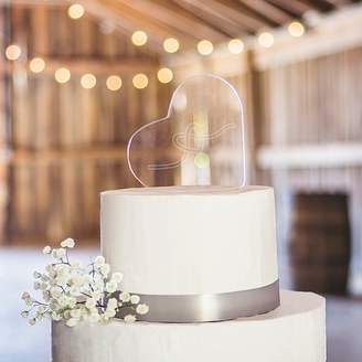 Cathys Concepts Cathy's Concepts Tie The Knot Heart Wedding Cake Topper