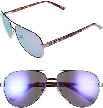 Ted Baker London 60mm Aviator Sunglasses