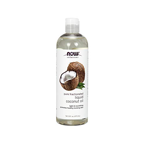 Now Solutions, Liquid Coconut Oil, Light and Nourishing, Promotes Healthy-Looking Skin and Hair, 16-Ounce
