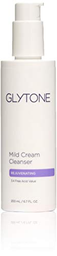 Glytone Mild Cream Cleanser with 3.4 Free Acid Value Glycolic Acid, Glycerin, Creamy for Dry Skin, Citrus Oil, Exfoliate and Moisturize, 6.7 oz