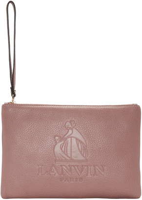 Lanvin Pink Logo Pouch