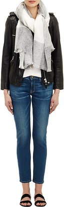 Barneys New York Women's Bordered Oversize Scarf