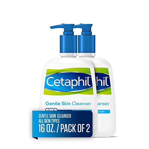 Cetaphil Gentle Skin Cleanser for All Skin Types, Face Wash for Sensitive Skin, 16-oz. Bottles (Pack of 2)
