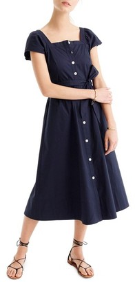 Women's J.crew Short Sleeve Shirtdress