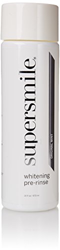 Supersmile Whitening Pre-Rinse - Clinically Formulated Pre-Brush Dental Mouthwash, Cleans And Whitens Teeth in Hard-To-Reach Places - Fresh Breath - Anti-Germicidal - Alcohol-Free (16 Fl Oz)