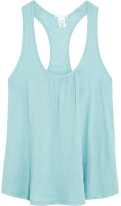 Eberjey - Heather Racer-back Stretch-jersey Pajama Top - Light denim