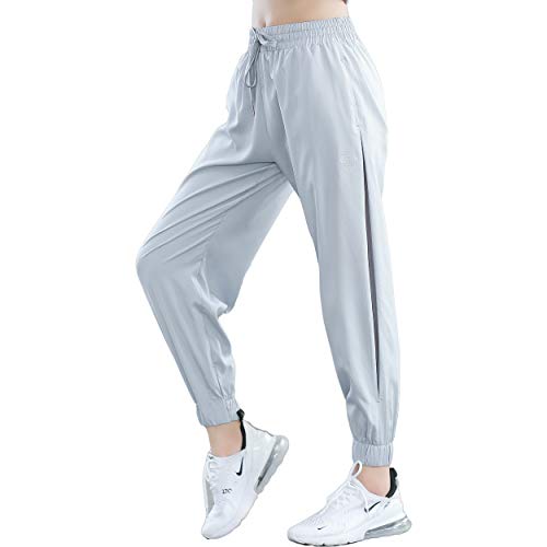 KDi Women's Leisure Running Sweatpants Joggers Pants (S, Gray)