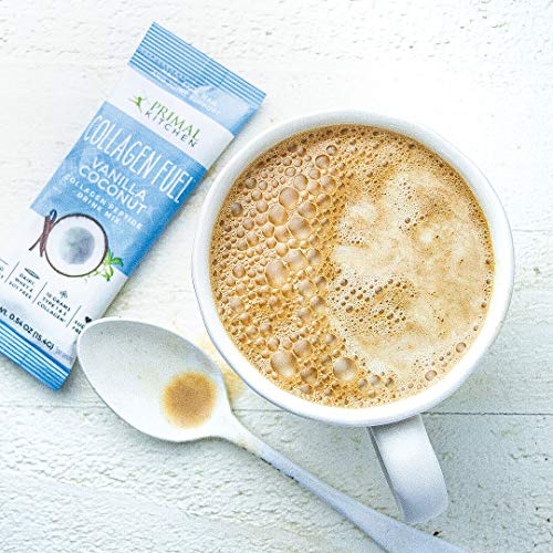Primal Kitchen Collagen Fuel Protein Mix, Vanilla Coconut - Non-Dairy Coffee Creamer & Smoothie Booster- Supports Healthy Hair, Skin, Nails and Joints, Promotes Muscle Repair