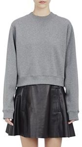 Acne Studios Women's Crop Bird Sweatshirt-Grey