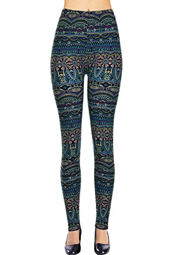 VIV Collection Printed Leggings (Atlantis)