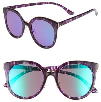 Women's Bp. 60Mm Mirror Lens Round Sunglasses - Multi