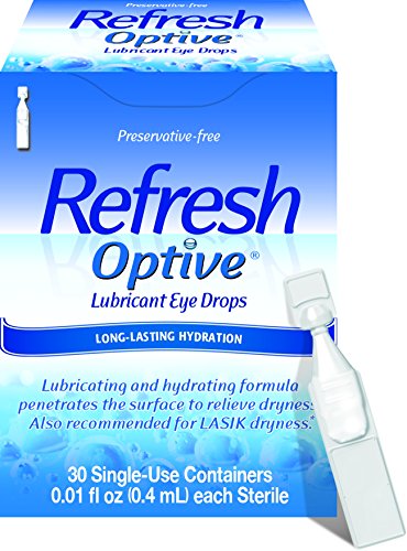 Refresh Optive Lubricant Eye Drops, 30 Single-Use Containers