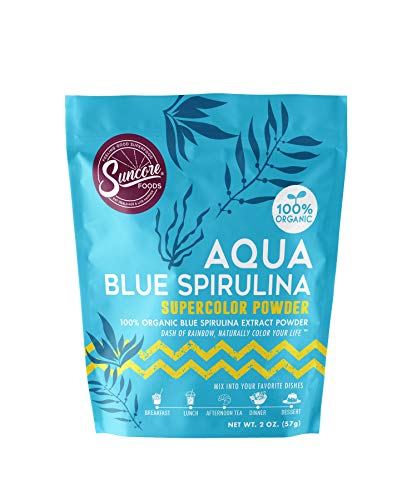 100% Pure Aqua Blue Spirulina Supercolor Powder