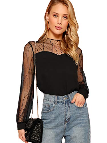 ROMWE Mesh Sweetheart