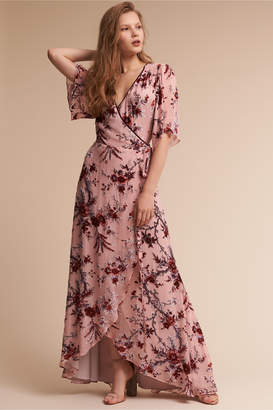 Floret Burnout Velvet Dress