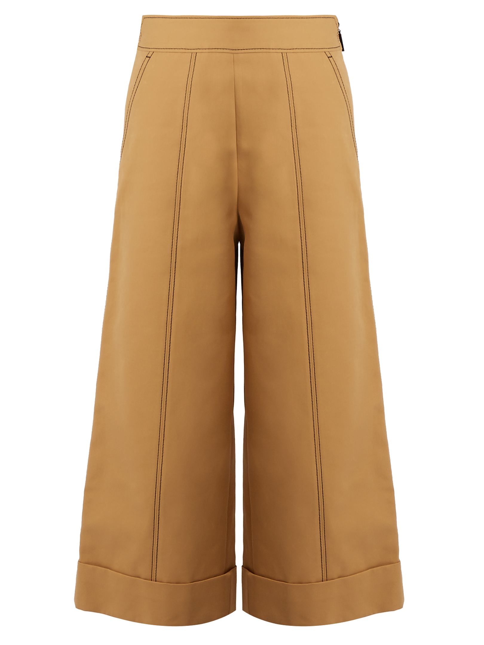 Wide-Leg Crop Trousers