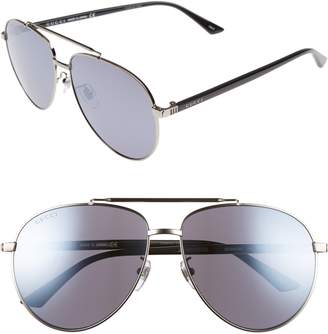 Gucci 61mm Aviator Sunglasses